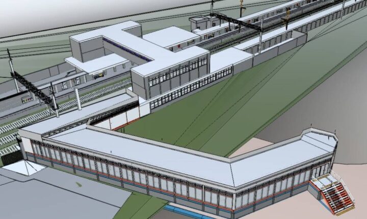 Construção de passarela provisória une estações na Água Branca, em São Paulo