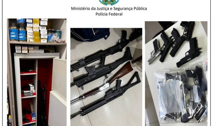 Polícia Federal apreende 24 armas de fogo durante prisão de ex-presidente do BRB