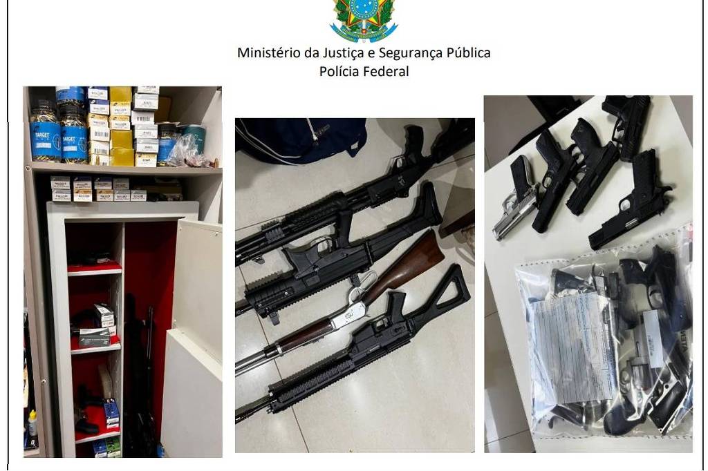 Polícia Federal apreende 24 armas de fogo durante prisão de ex-presidente do BRB
