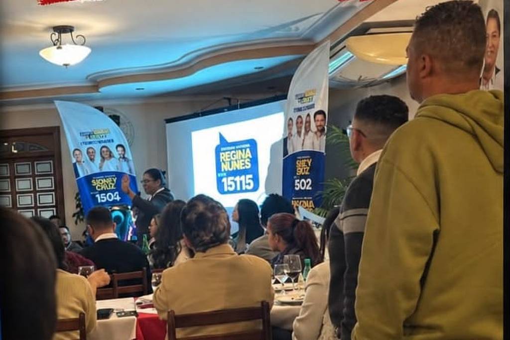 Secretária de Ricardo Nunes anuncia reajuste a entidades em jantar com propaganda eleitoral da primeira-dama