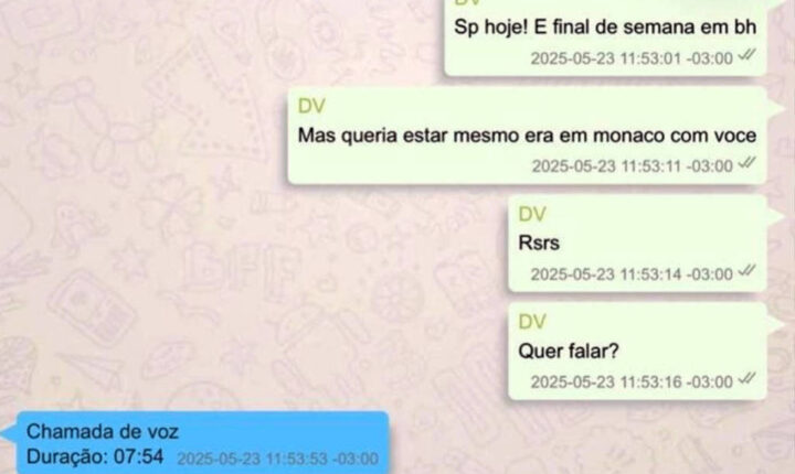 Mensagens revelam proximidade entre Daniel Vorcaro e o deputado Hugo Motta