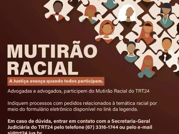 Justiça seleciona ações sobre racismo no trabalho para mutirão em MS