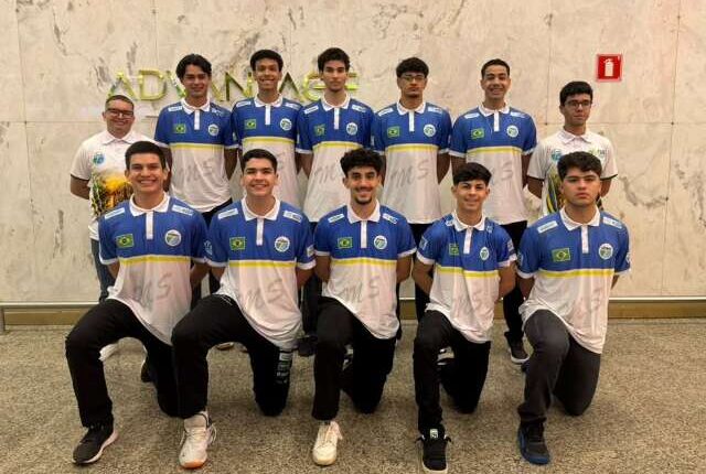 Seleção de MS embarca para disputar Brasileiro Sub-18 de Vôlei no RJ