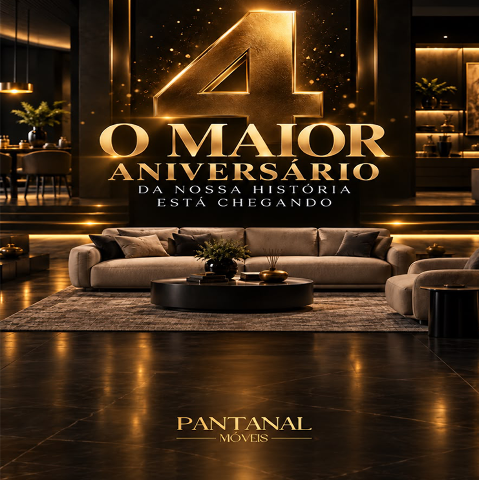 Vem aí: o maior aniversário da história de Campo Grande com ofertas na Pantanal Móveis