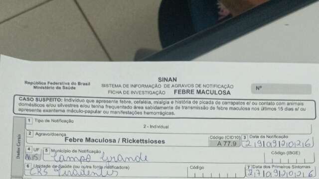 Criança de 2 anos com suspeita de febre maculosa aguarda vaga em hospital
