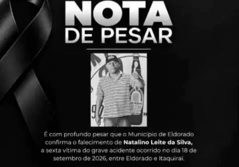 Morre sexta vítima de grave acidente entre van da saúde e carro na BR-163