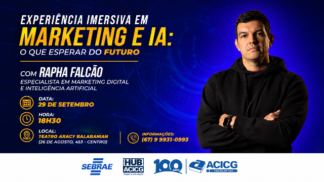 Marketing e IA: evento destaca tendências para o futuro dos negócios em Campo Grande