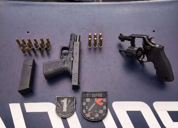 Dupla é presa com armas e diz que iria “vingar desafeto” em boate da Afonso Pena