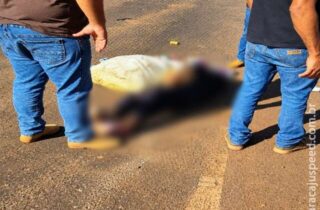 Coletora de recicláveis morre atropelada por carreta na BR-267 em Maracaju