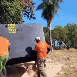 Caixa corta-fogo leva mais segurança à queima de resíduos no Pantanal