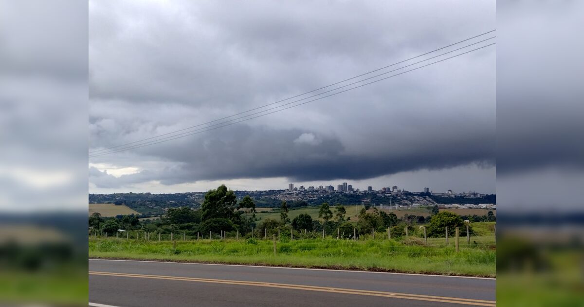 Apucarana pode ter temporais e rajadas de vento neste sábado, prevê Simepar