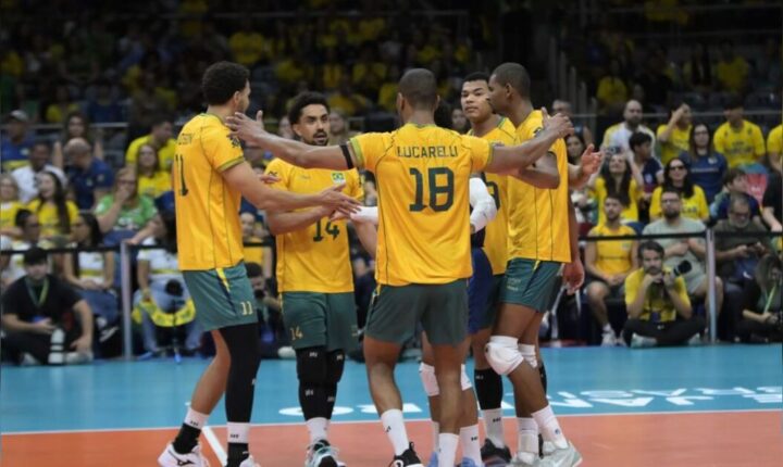 Seleção masculina de vôlei vence a Venezuela e carimba passaporte para o Mundial