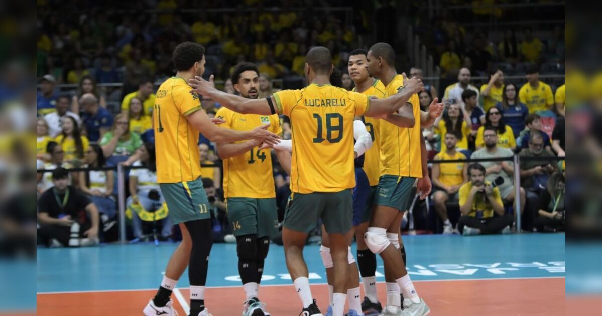 Seleção masculina de vôlei vence a Venezuela e carimba passaporte para o Mundial