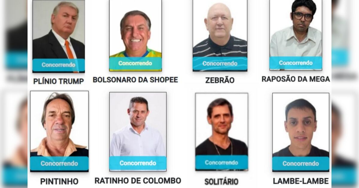 De Plínio Trump a Bolsonaro da Shopee: os nomes curiosos das eleições 2026
