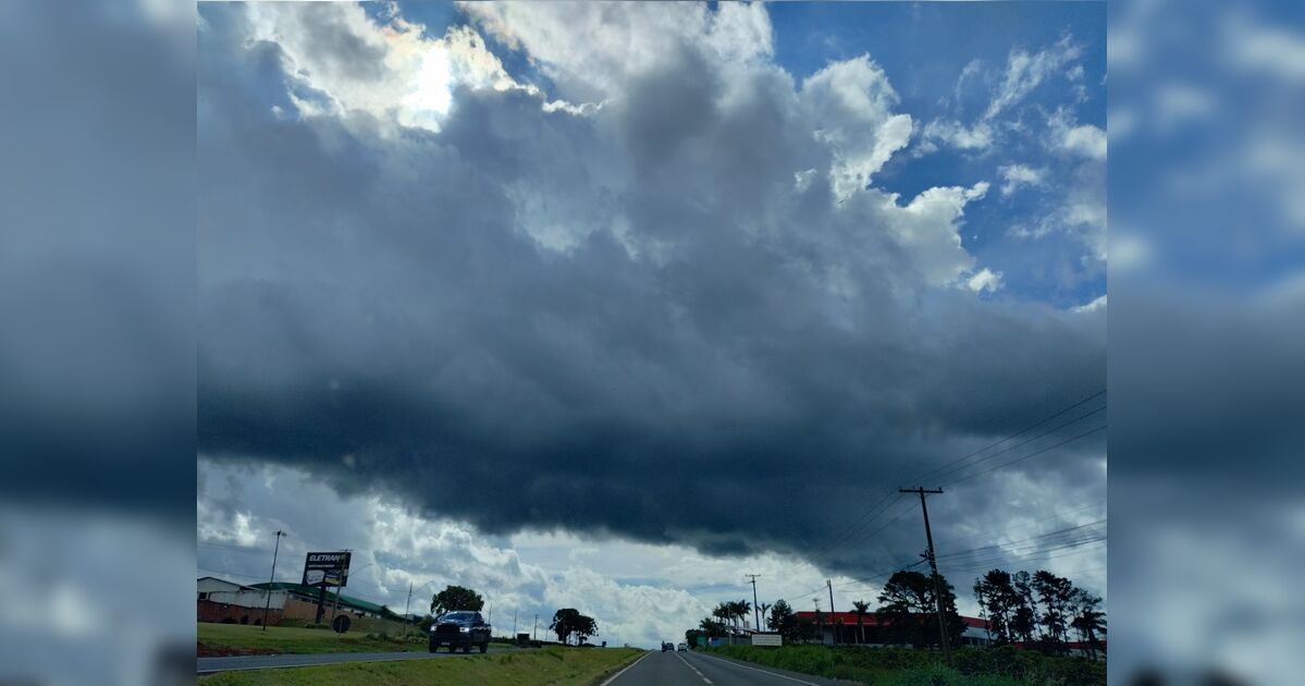 Semana começa com tempo instável e previsão de chuva forte em Apucarana