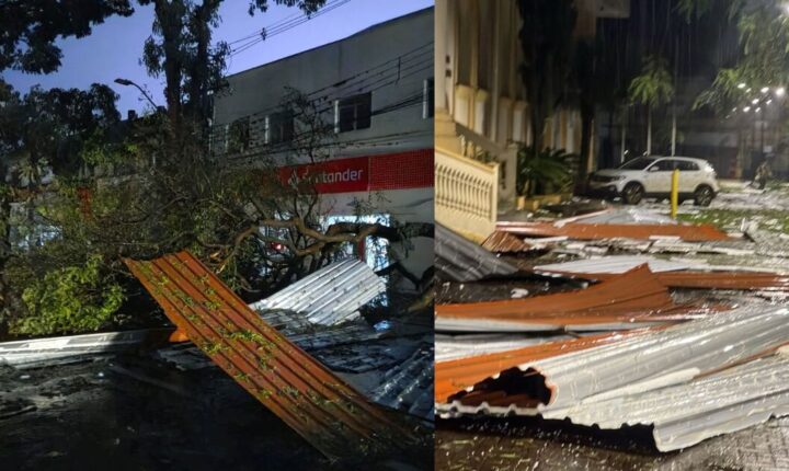 Temporal severo com ventos de 125 km/h provoca estragos generalizados em Apucarana