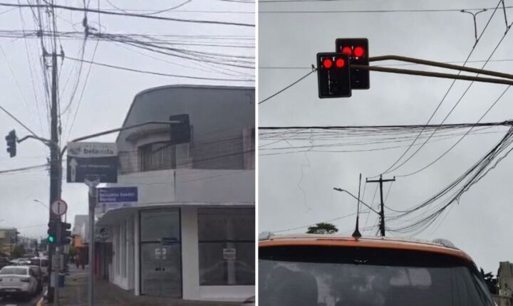 Semáforos sem funcionamento exigem atenção de motoristas em Apucarana
