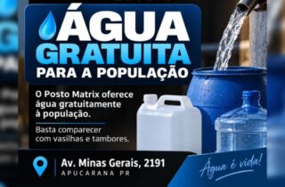 Empresário disponibiliza água gratuitamente para moradores afetados por temporal em Apucarana