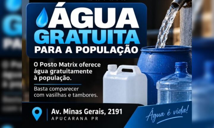 Empresário disponibiliza água gratuitamente para moradores afetados por temporal em Apucarana