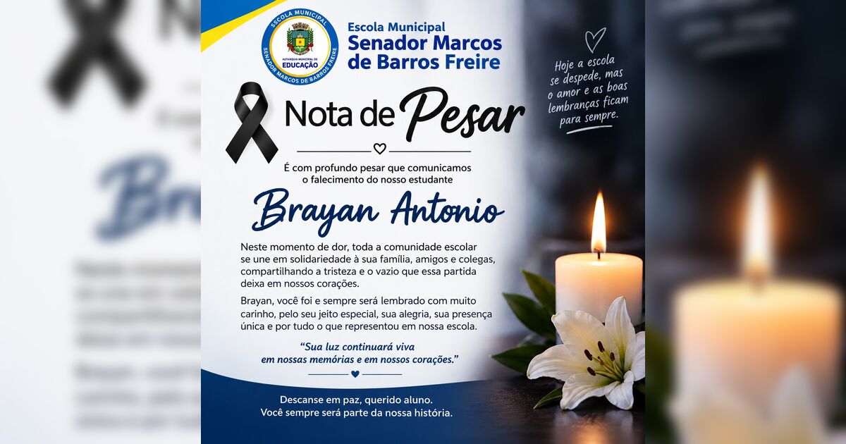 Escola lamenta morte de aluno atacado por pit bull em Apucarana