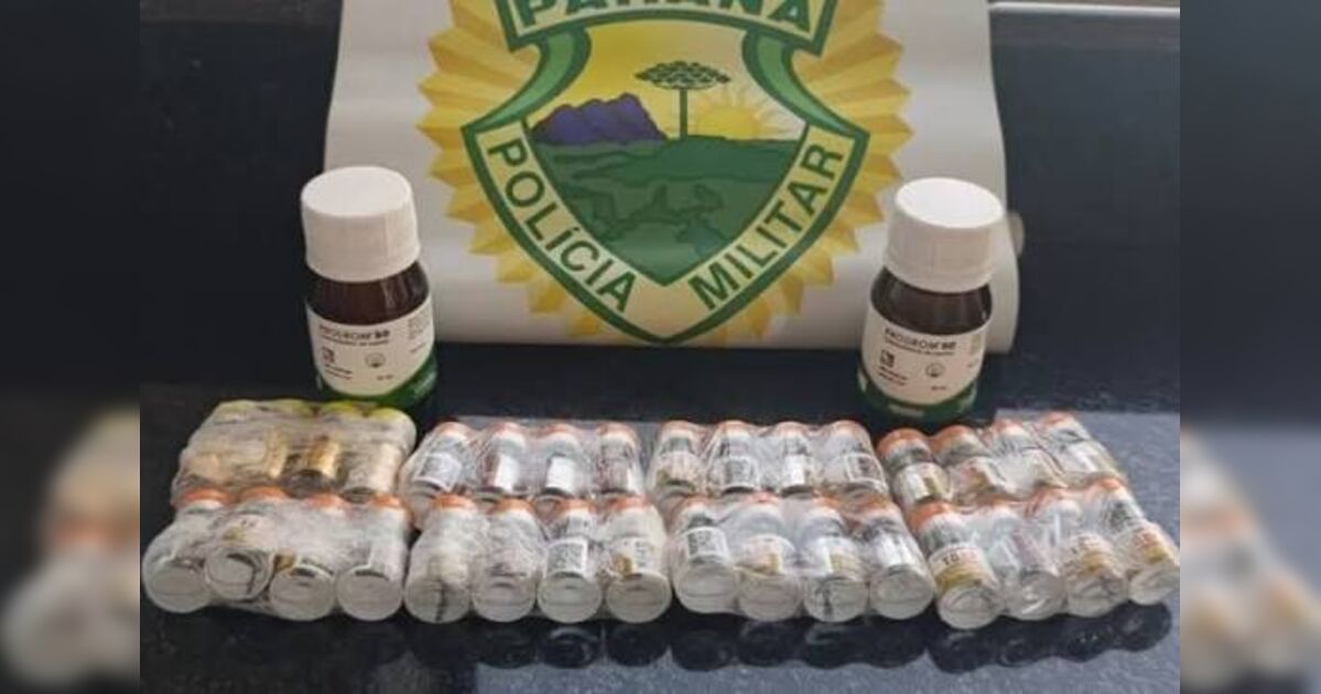 PRF apreende quase 10 mil frascos de tirzepatida em fundo falso de reboque no Paraná