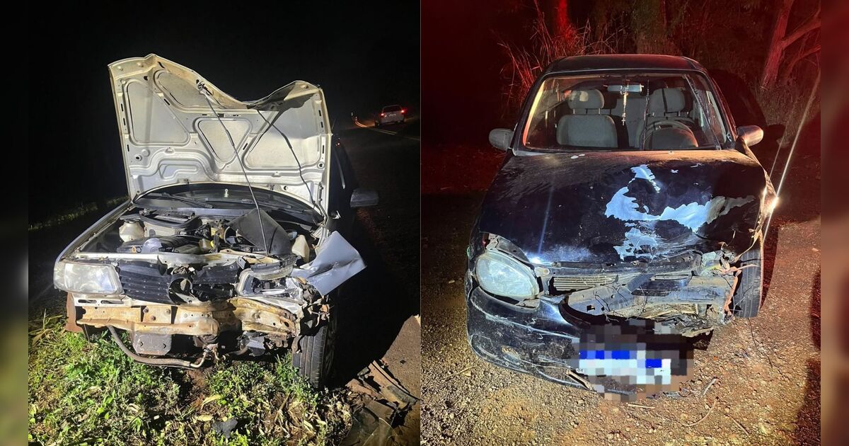 Colisão frontal na PR-650 deixa três feridos em São João do Ivaí