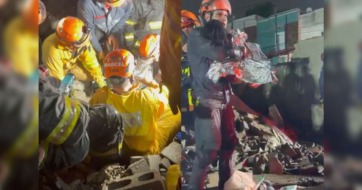 Menina de 5 anos é resgatada com vida após desabamento de prédio em São Paulo; duas pessoas morrem