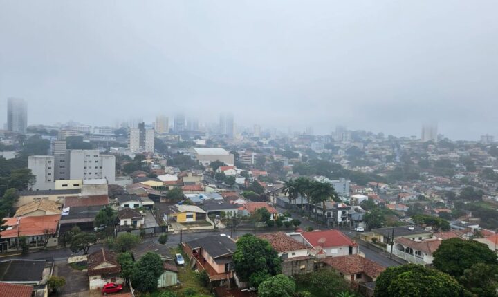 Apucarana pode ter tempestades nesta terça-feira, aponta Simepar