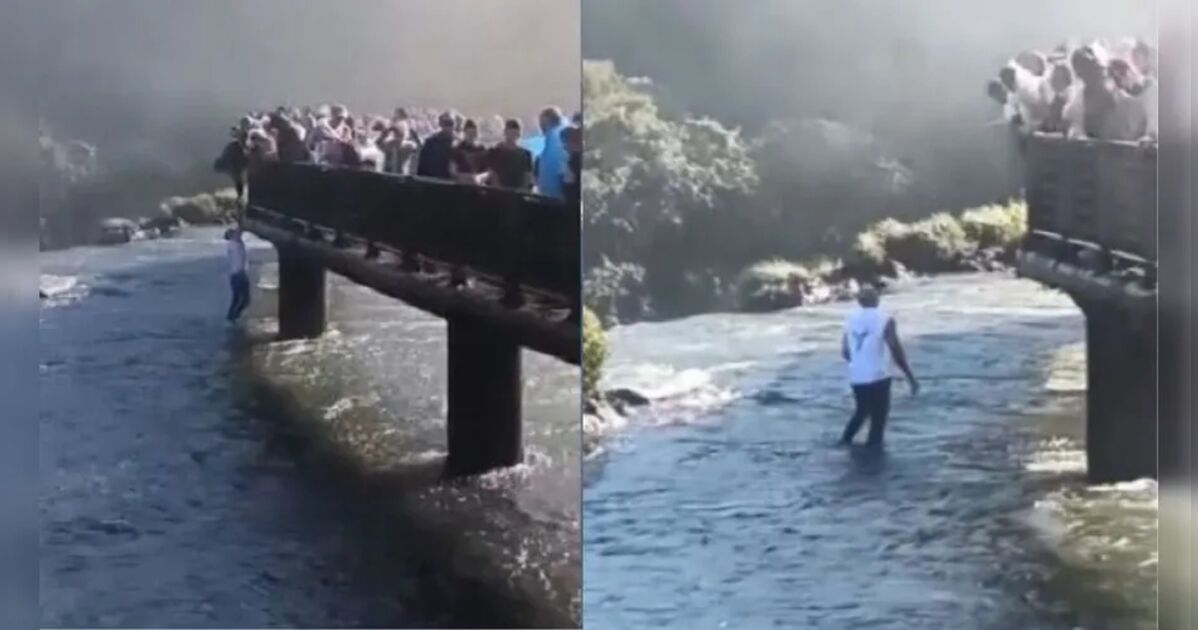 Turista que pulou nas Cataratas do Iguaçu para resgatar celular é multado em R$ 7,8 mil