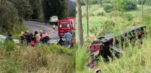 Motorista de ônibus que caiu de ribanceira e matou seis em SP é preso