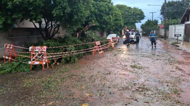 Temporal em Campo Grande gerou 3,8 mil chamados e deixou bairros sem água