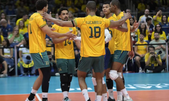 Brasil vence Venezuela e garante vaga no Mundial de vôlei masculino