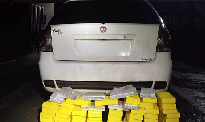 Dupla é presa pela Polícia Militar com carga de cocaína avaliada em R$ 4,7 milhões em Campo Grande