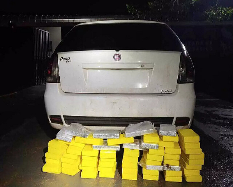 Dupla é presa pela Polícia Militar com carga de cocaína avaliada em R$ 4,7 milhões em Campo Grande