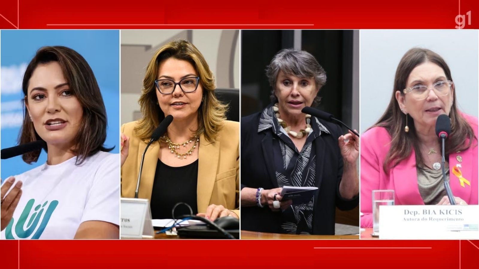 Quaest para o Senado no DF: Michelle lidera com 26%, seguida por Leila, Erika e Bia
