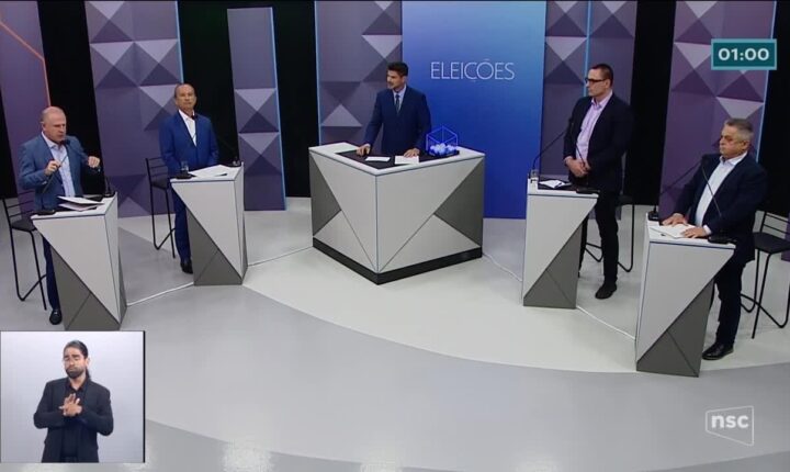 Candidatos ao governo de Santa Catarina participam de debate na NSC TV; veja íntegra