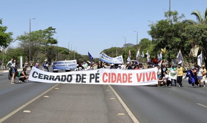 Marcha pelo Clima reúne ONGs e partidos de esquerda em Brasília