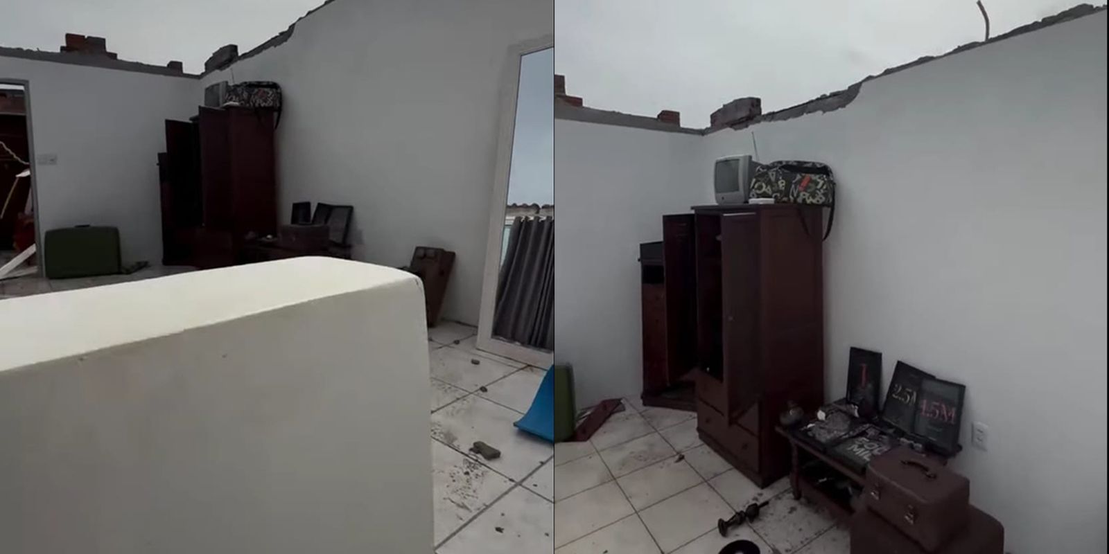 Morador de Pelotas relata nas redes sociais destruição provocada por tempestade no RS