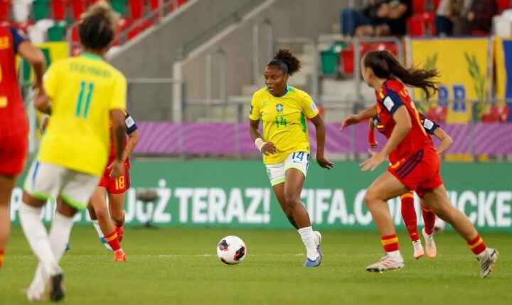Brasil é eliminado pela Espanha nas quartas da Copa Feminina sub-20
