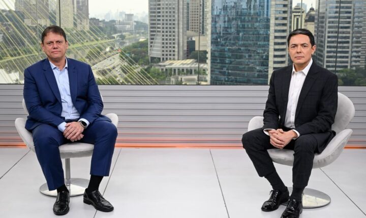 SP1 entrevista Tarcísio de Freitas nesta segunda-feira