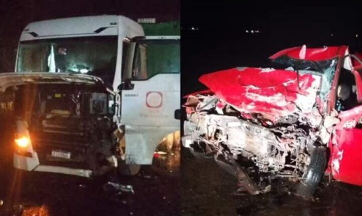 Colisão frontal entre carro e carreta deixa três mortos na BR-158 em Três Lagoas