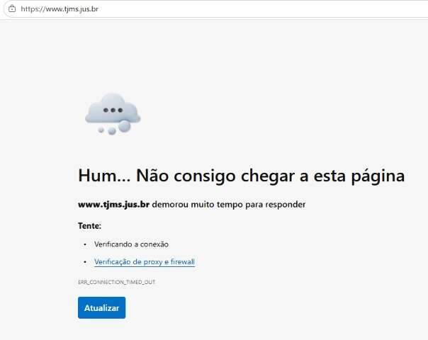 Hacker reivindica ataque ao TJMS e tribunal atribui instabilidade a manutenção