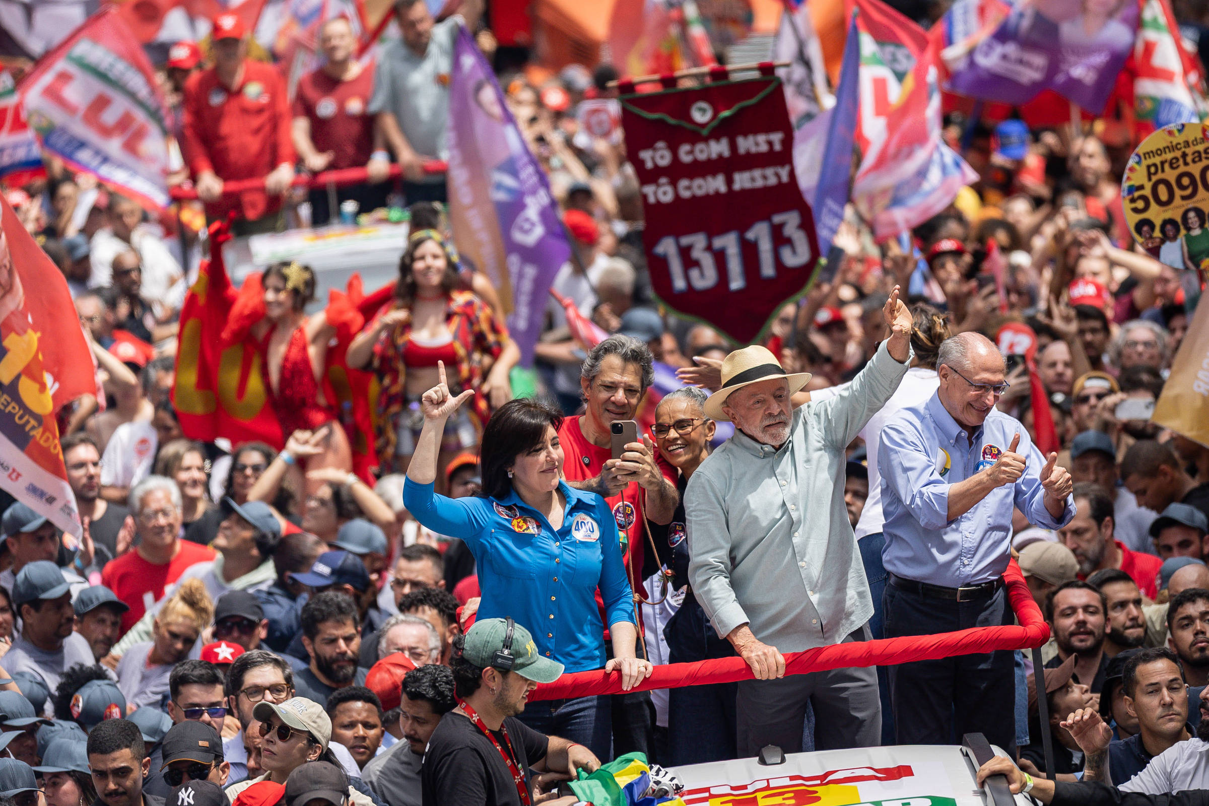 Lula retomará campanha com caminhada no DF 5 dias depois do primeiro turno