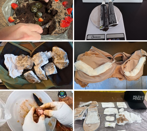 Visitantes tentam burlar segurança de presídios em MS com drogas em comida e roupas