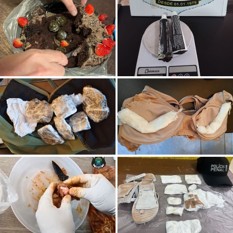 Visitantes tentam burlar segurança de presídios em MS com drogas em comida e roupas