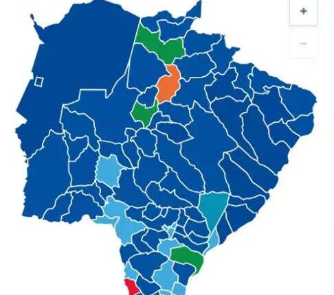 PL domina cidades de MS e PT fica em 2º no total de votos
