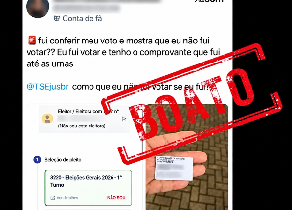 Eleitores se assustam com aviso de “faltou” após votar e TRE explica atualização