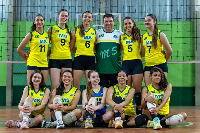 Seleção de MS se prepara para disputa do Brasileiro Sub-18 feminino de vôlei