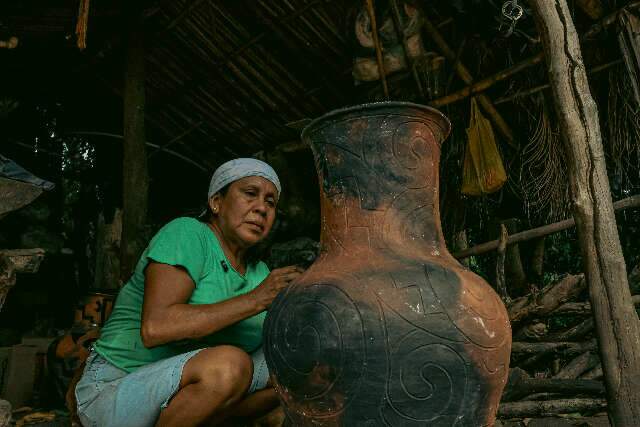 Encontro reúne artistas Kadiwéu, Macuxi e Wai Wai em Mato Grosso do Sul