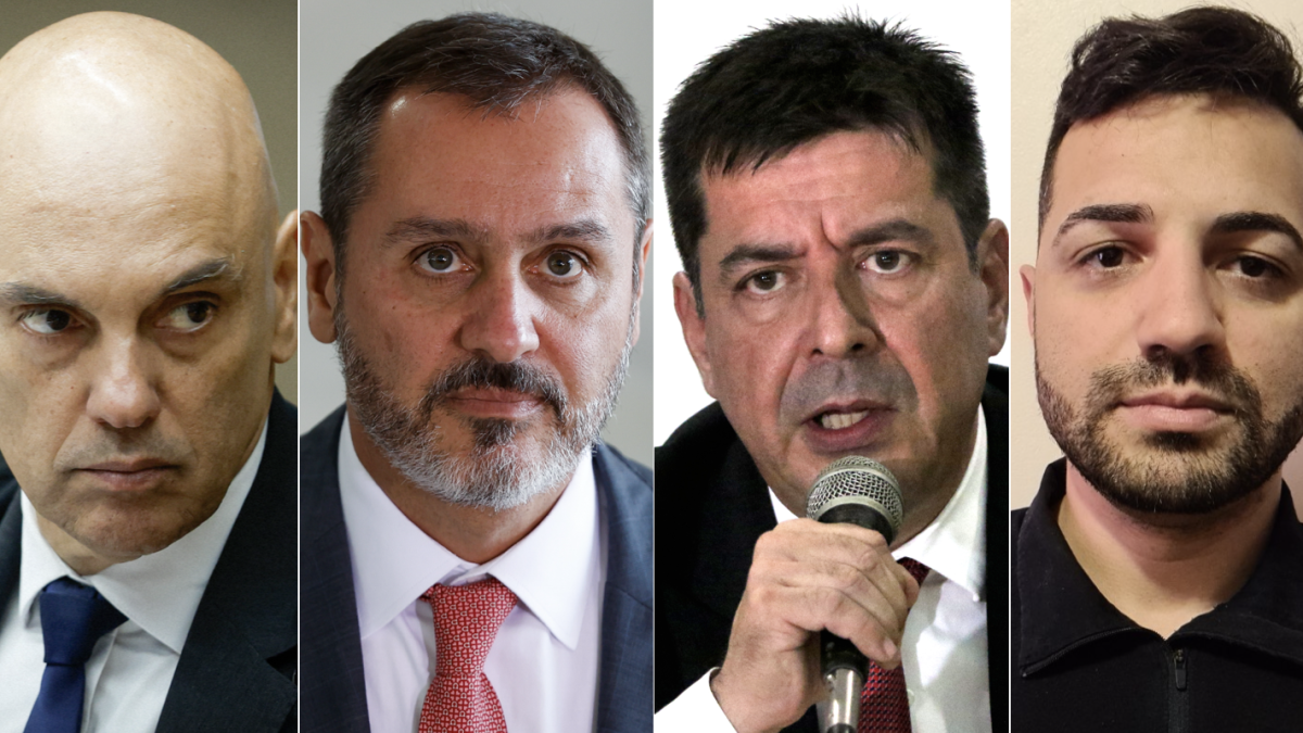 Moraes recebe Andrei e outros chefes da PF no Supremo